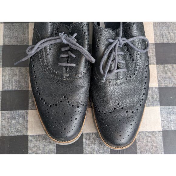Cole Haan Zero Grand OS Wingtip Oxfords Black/Gray Men's Size 11M - Picture 2 of 16